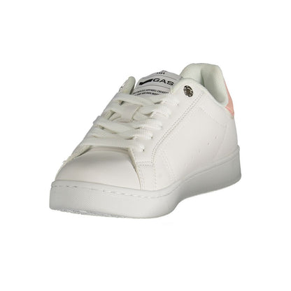 Gas White Polyester Women Sneakers