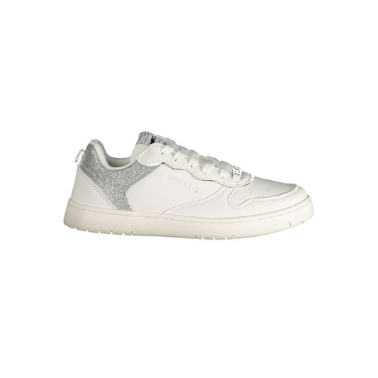 Gas White Polyester Women Sneakers