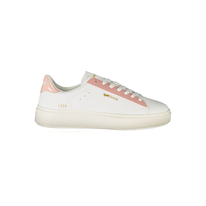 Gas White Polyester Women Sneakers