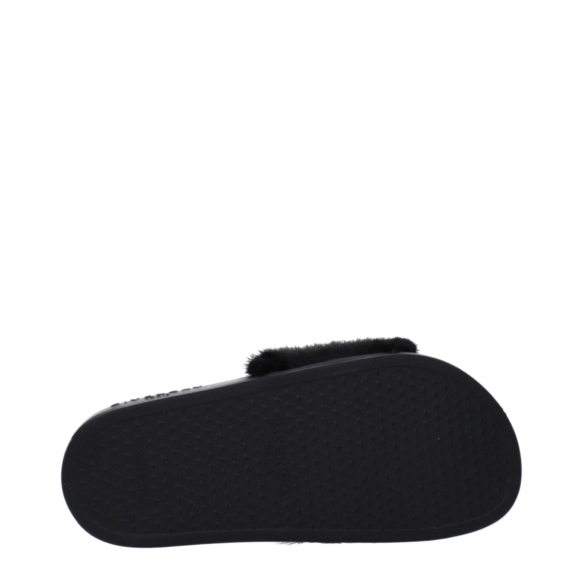 Givenchy Black Cotton Slippers Sandals