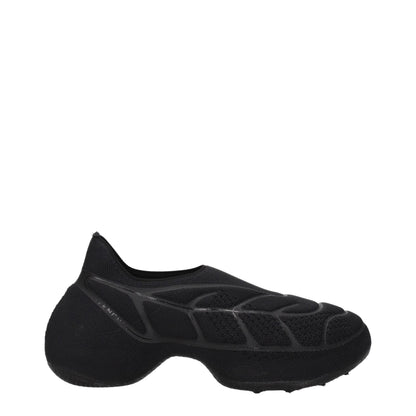 Givenchy Black Fabric Slip-On Loafers