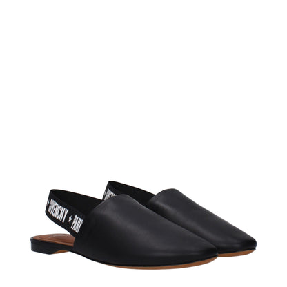 Givenchy Black Leather Slides