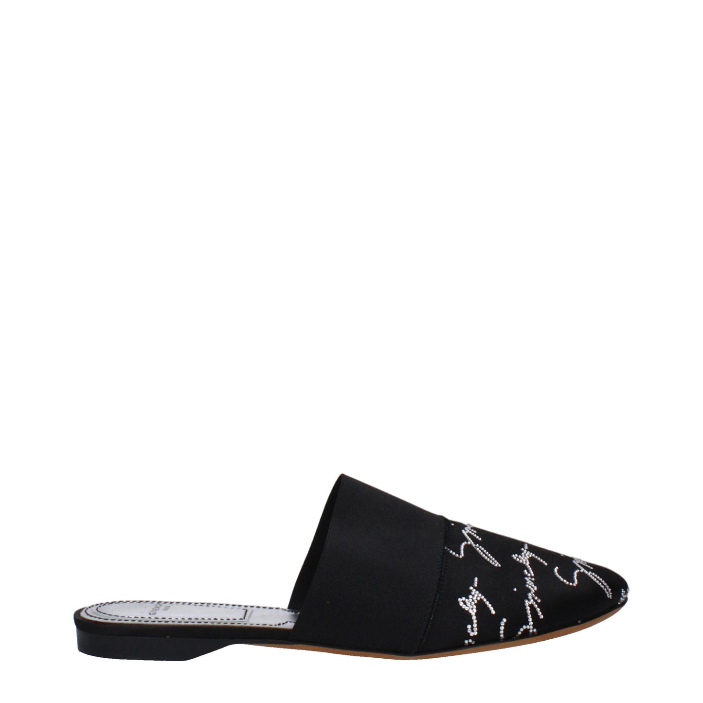 Givenchy Black Satin Slippers Sandals