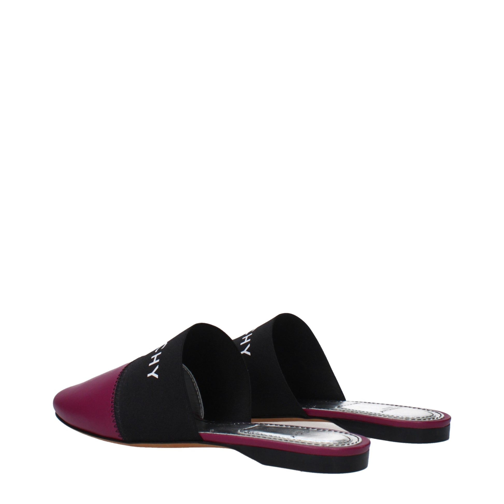 Givenchy Purple Leather Slippers Sandals