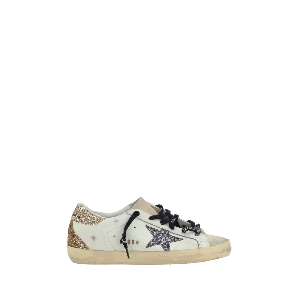 Golden Goose White Calf Leather Bos Taurus Low Top Sneakers