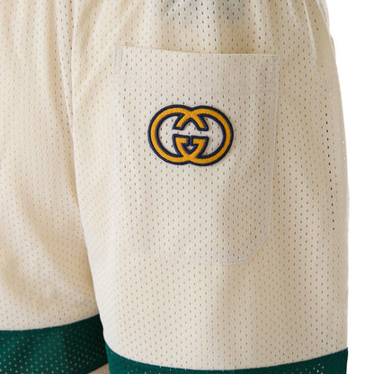 Gucci Cream polyester Logo Shorts
