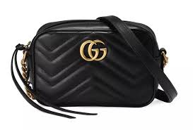 Gucci Sort Dame Læder Crossbody Taske
