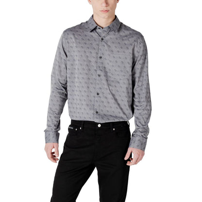 Guess Gray Cotton Shirt