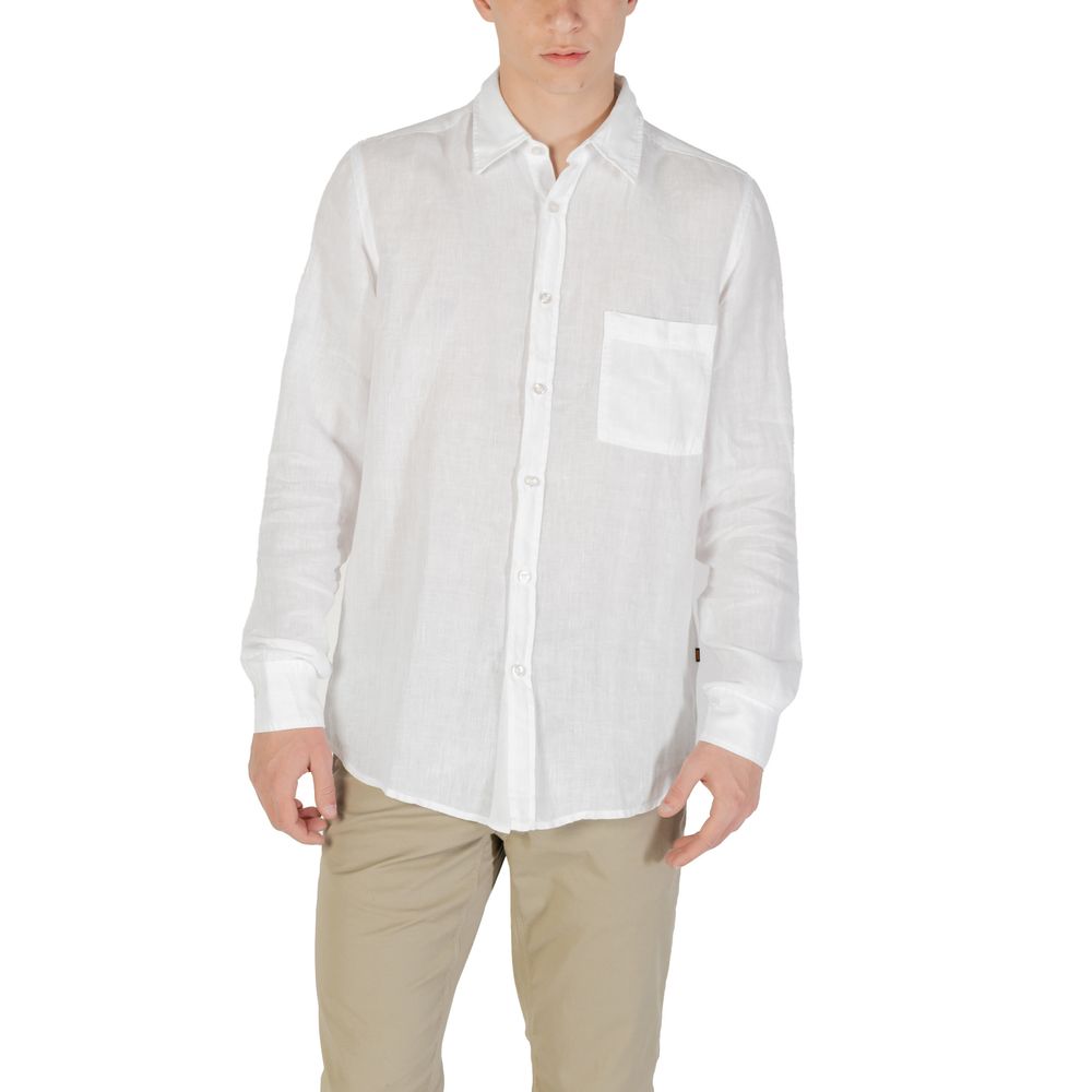 Hugo Boss White Linen Shirt