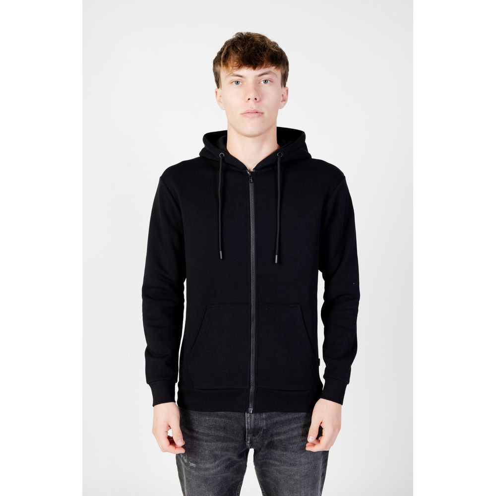 Jack Jones Black Polyester Hoody