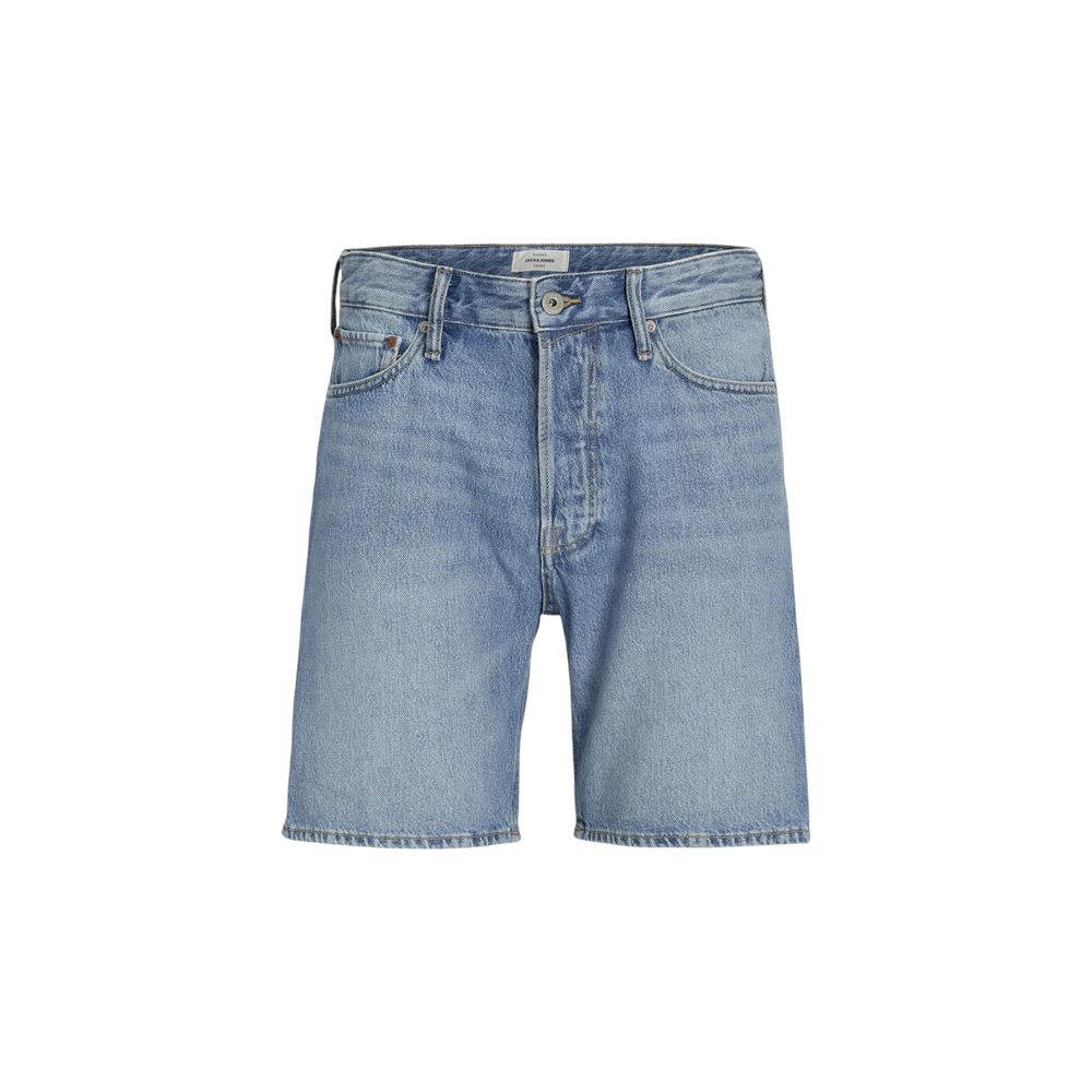 Jack Jones Blue Cotton Bermuda