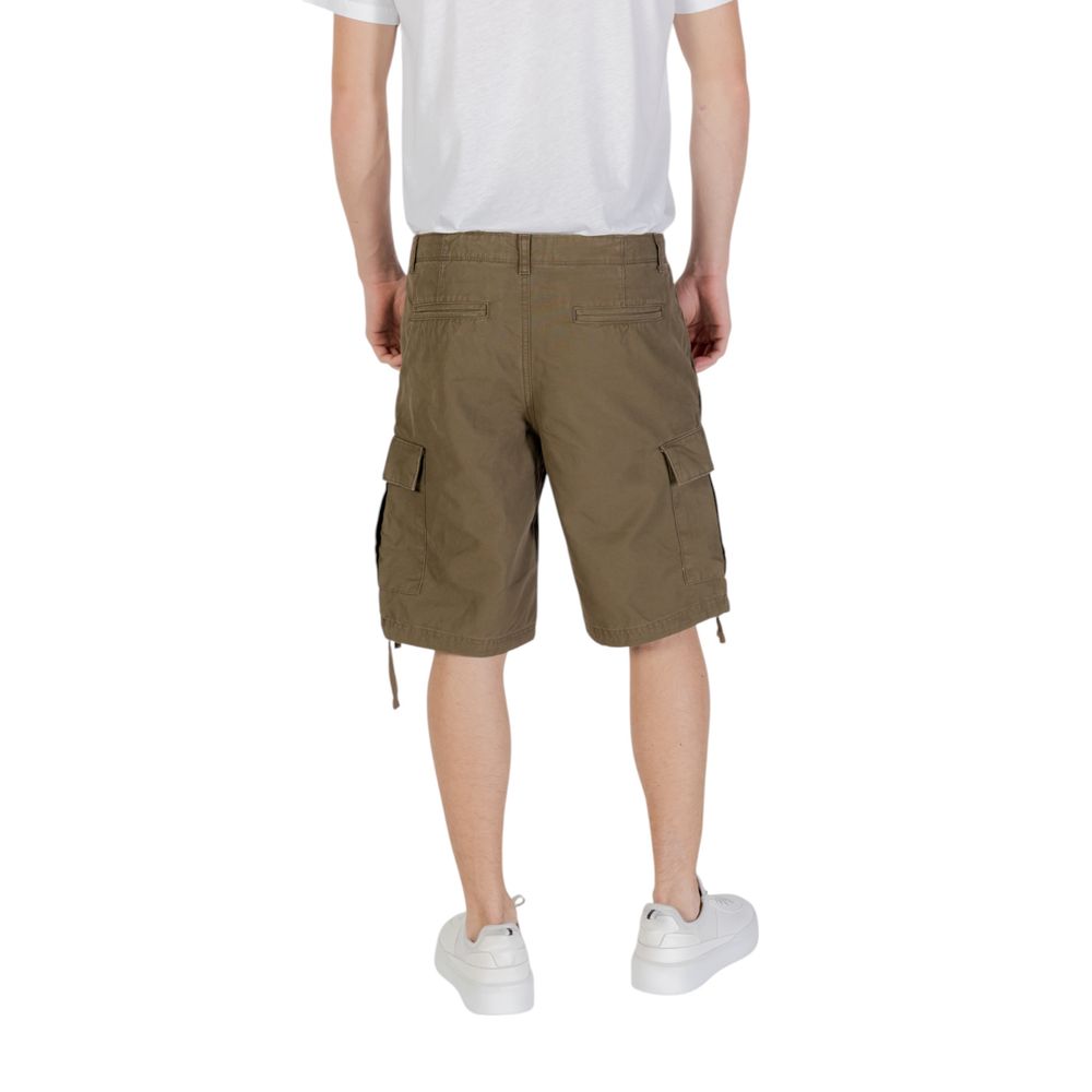 Jack Jones Green Cotton Bermuda