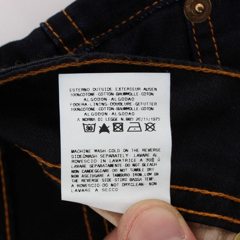 John Galliano Blue Wash Cotton Slim Fit Jeans