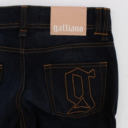 John Galliano Blue Wash Cotton Slim Fit Jeans