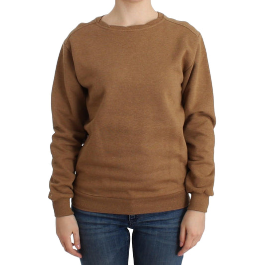 John Galliano Brown Crewneck Cotton Sweater