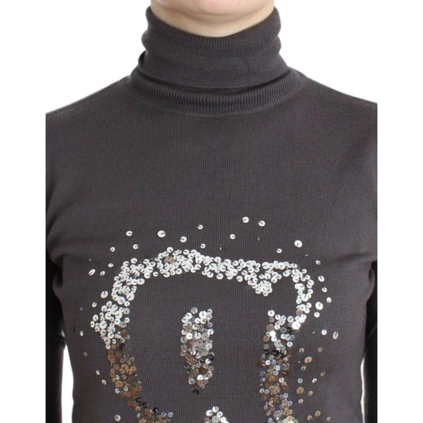 John Galliano Brown turtleneck cotton sweater