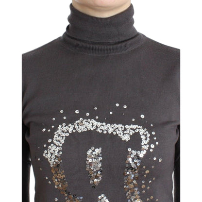 John Galliano Brown turtleneck cotton sweater