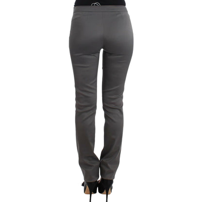 John Galliano Gray slim fit pants