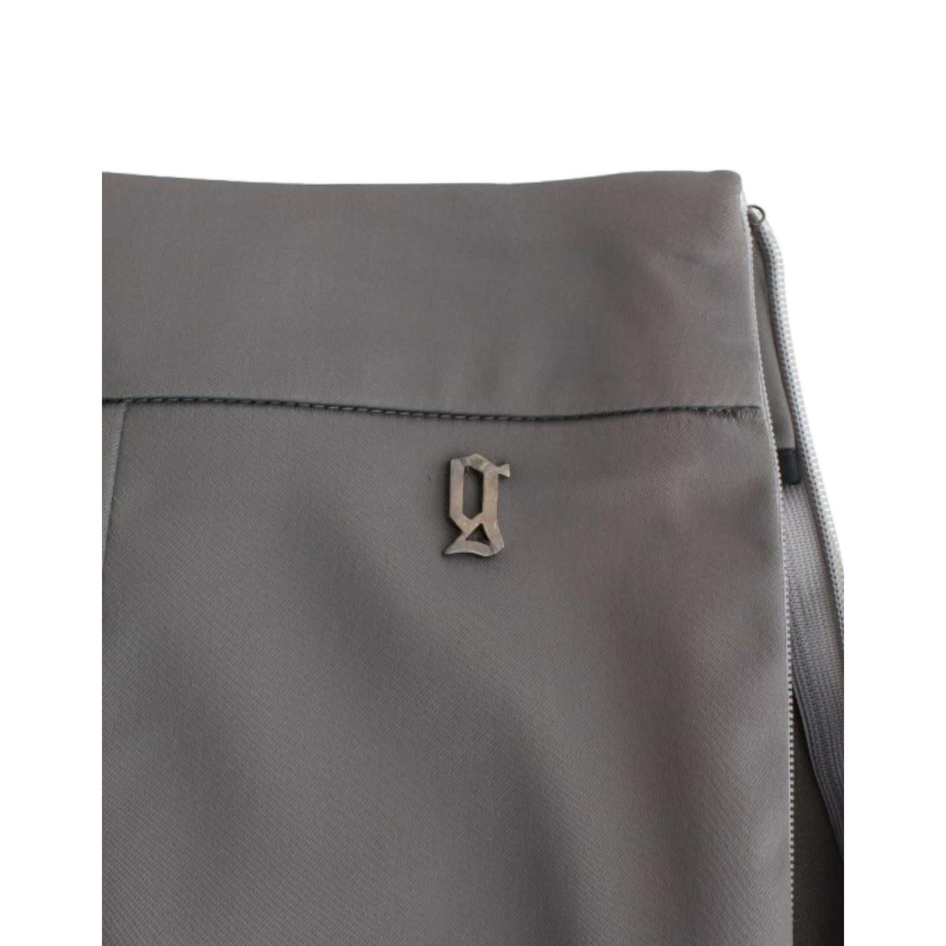 John Galliano Gray slim fit pants