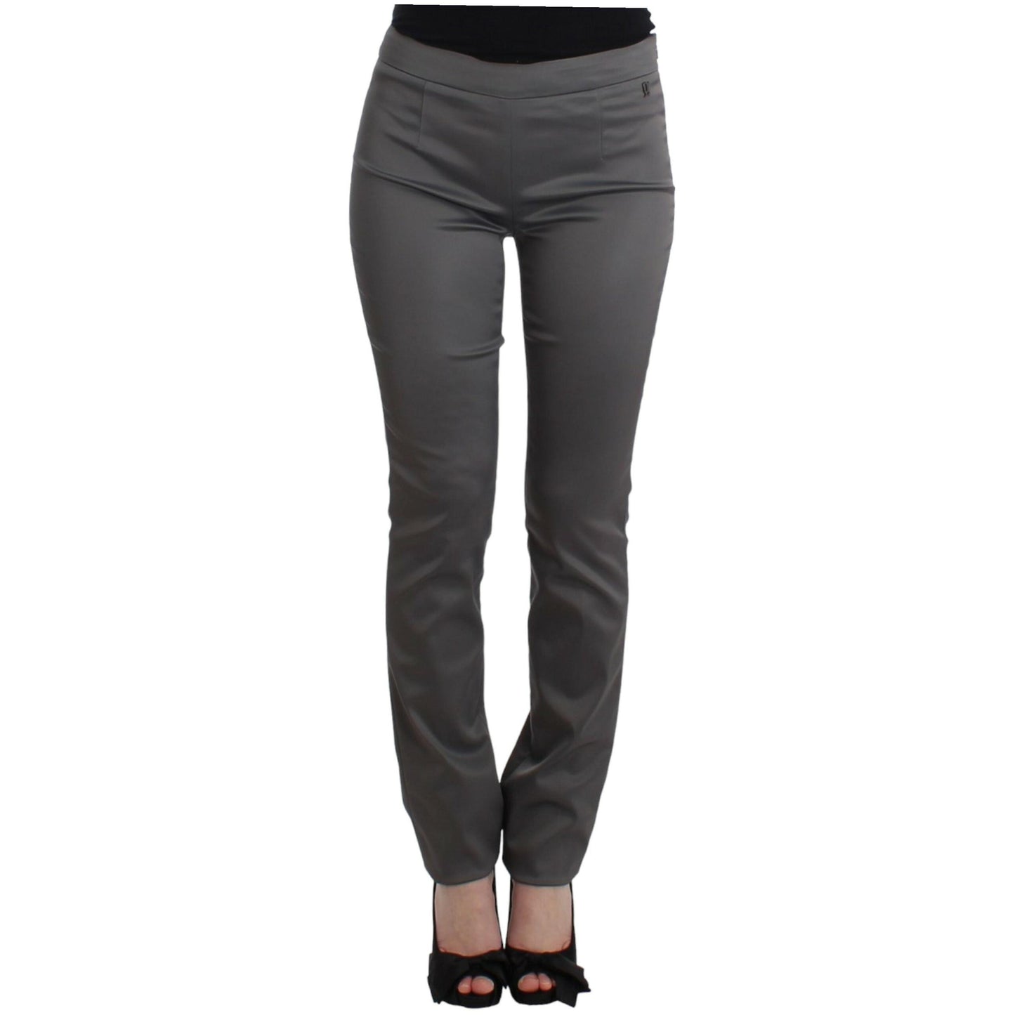 John Galliano Gray slim fit pants
