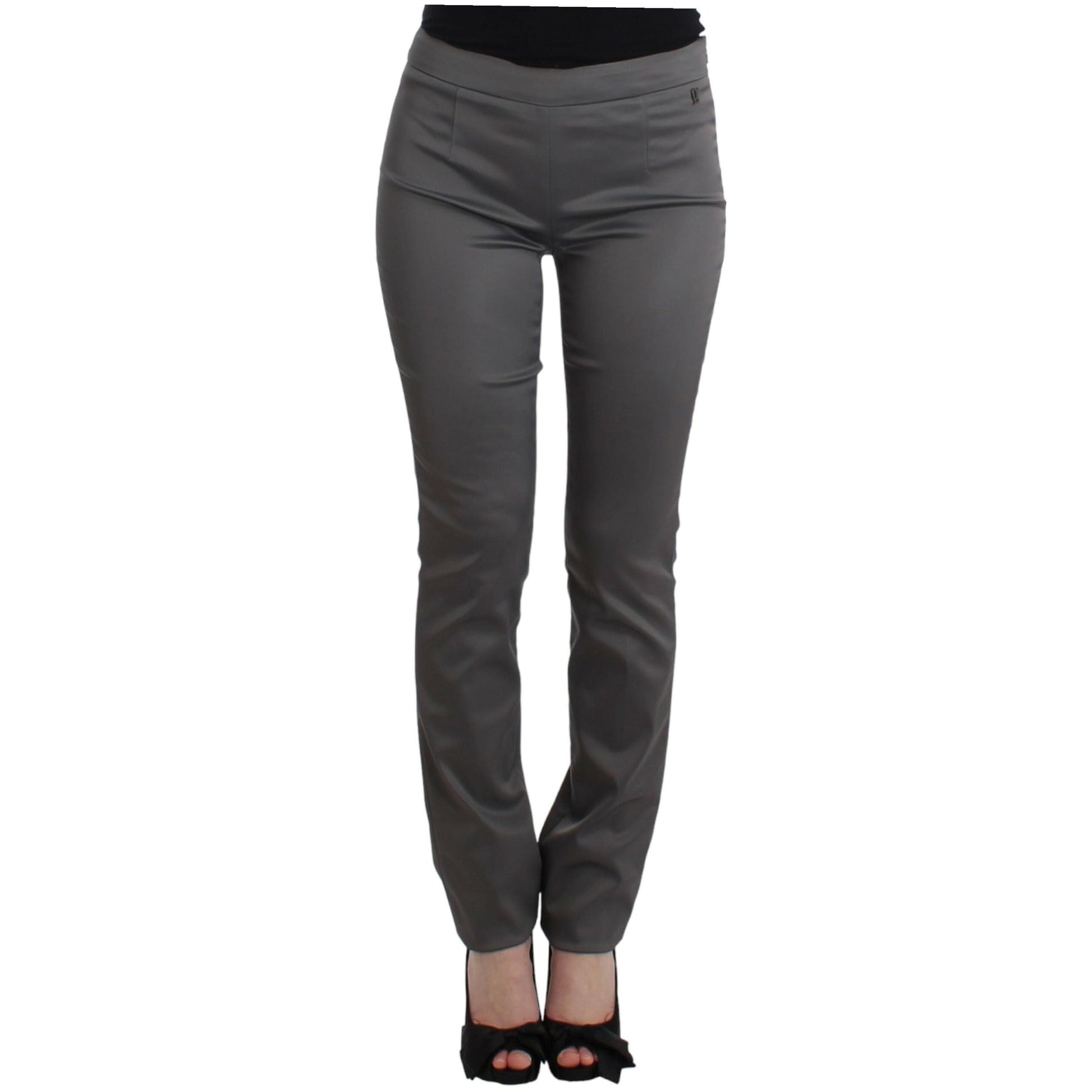 John Galliano Gray slim fit pants