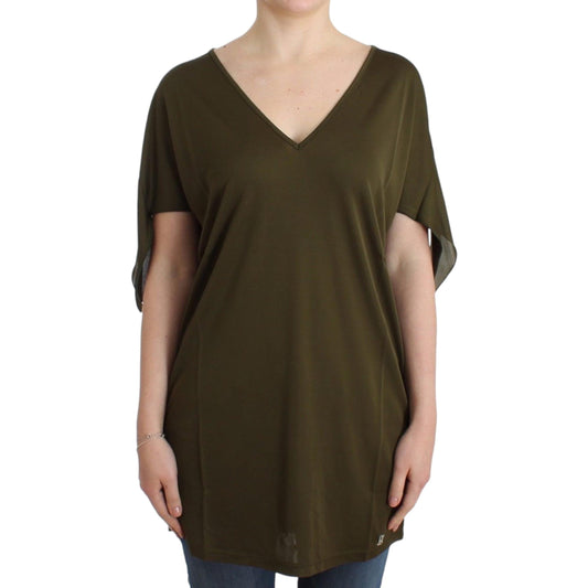 John Galliano Green shortsleeved blouse top