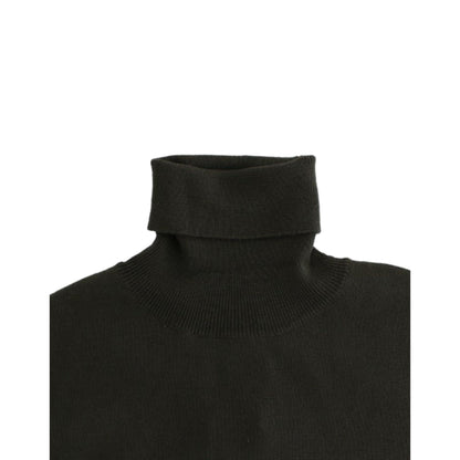 John Galliano Green wool turtleneck sweater