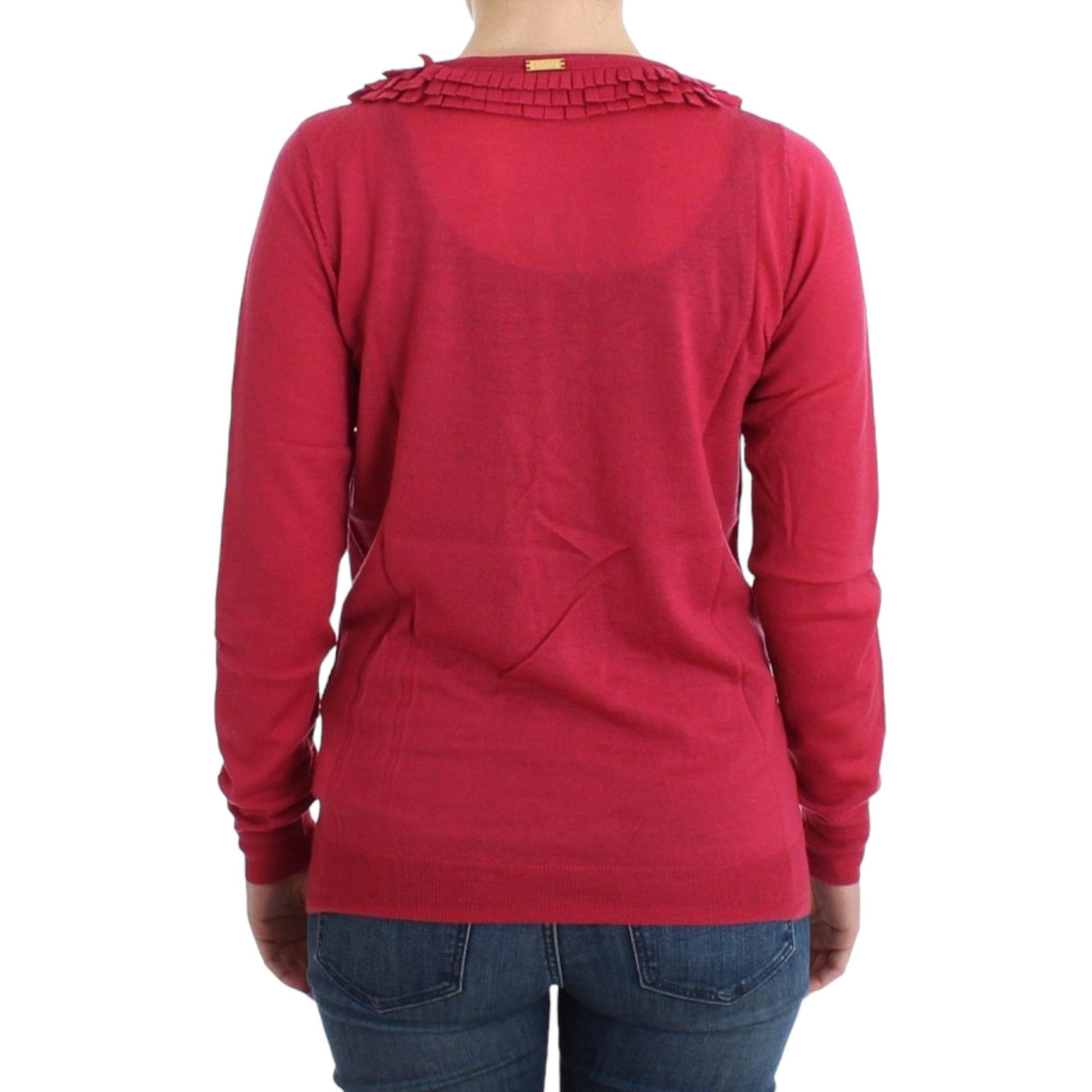 John Galliano Pink wool cardigan