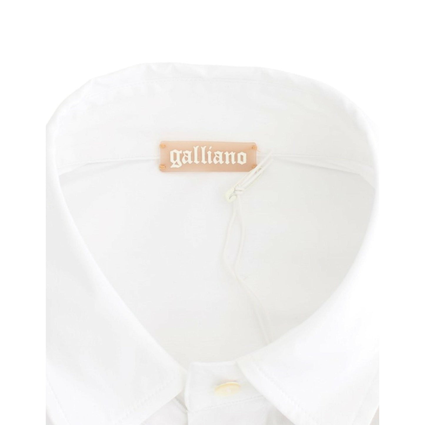 John Galliano White Cotton Shirt Top