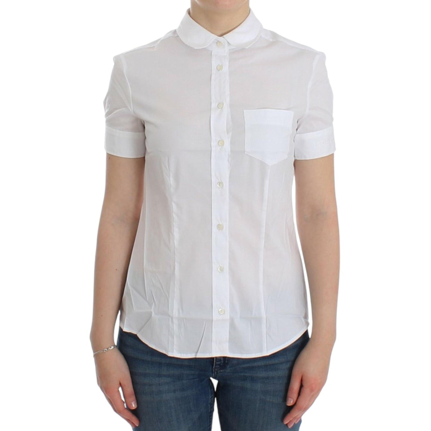 John Galliano White Cotton Shirt Top