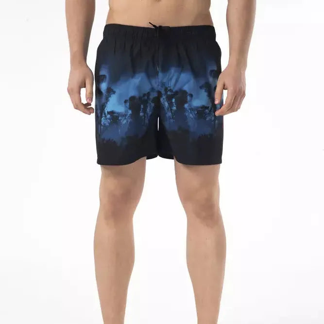 Just Cavalli Black Polyester Men Swim Short