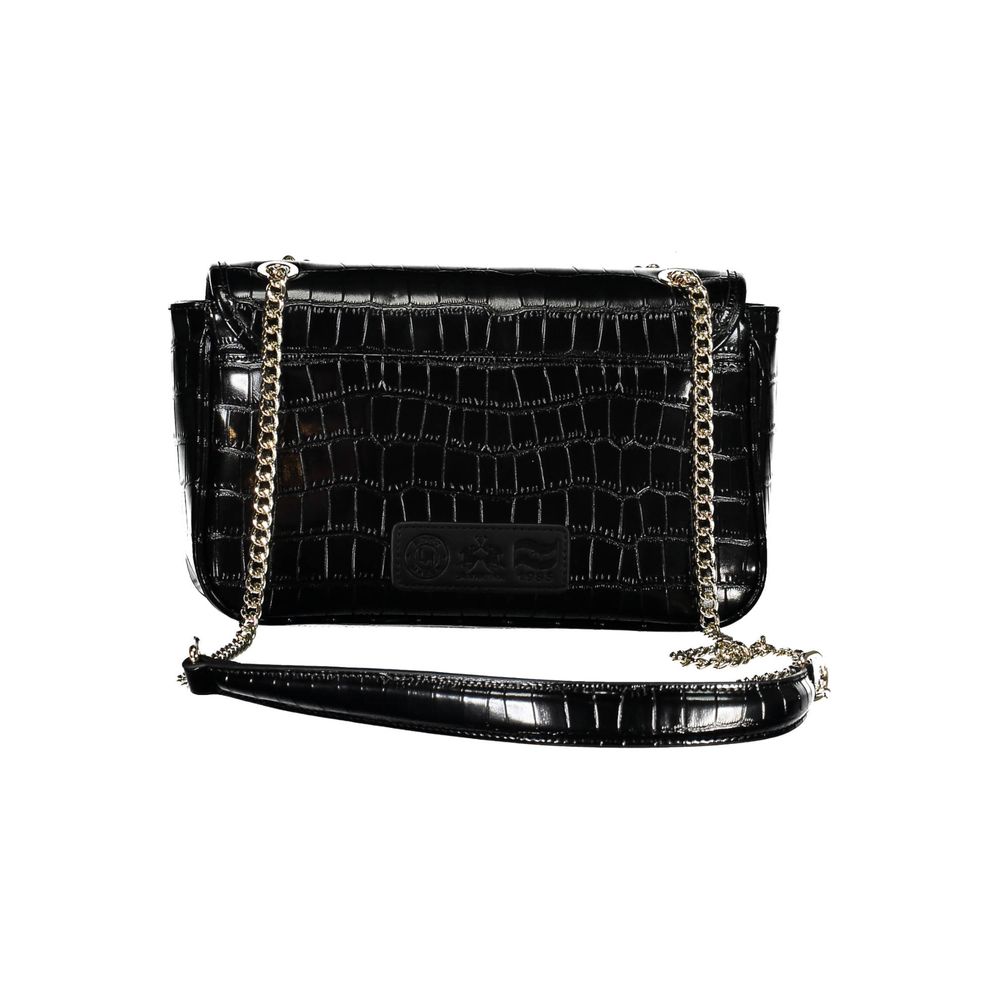 La Martina Black Polyethylene Handbag