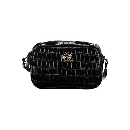 La Martina Black Polyethylene Handbag