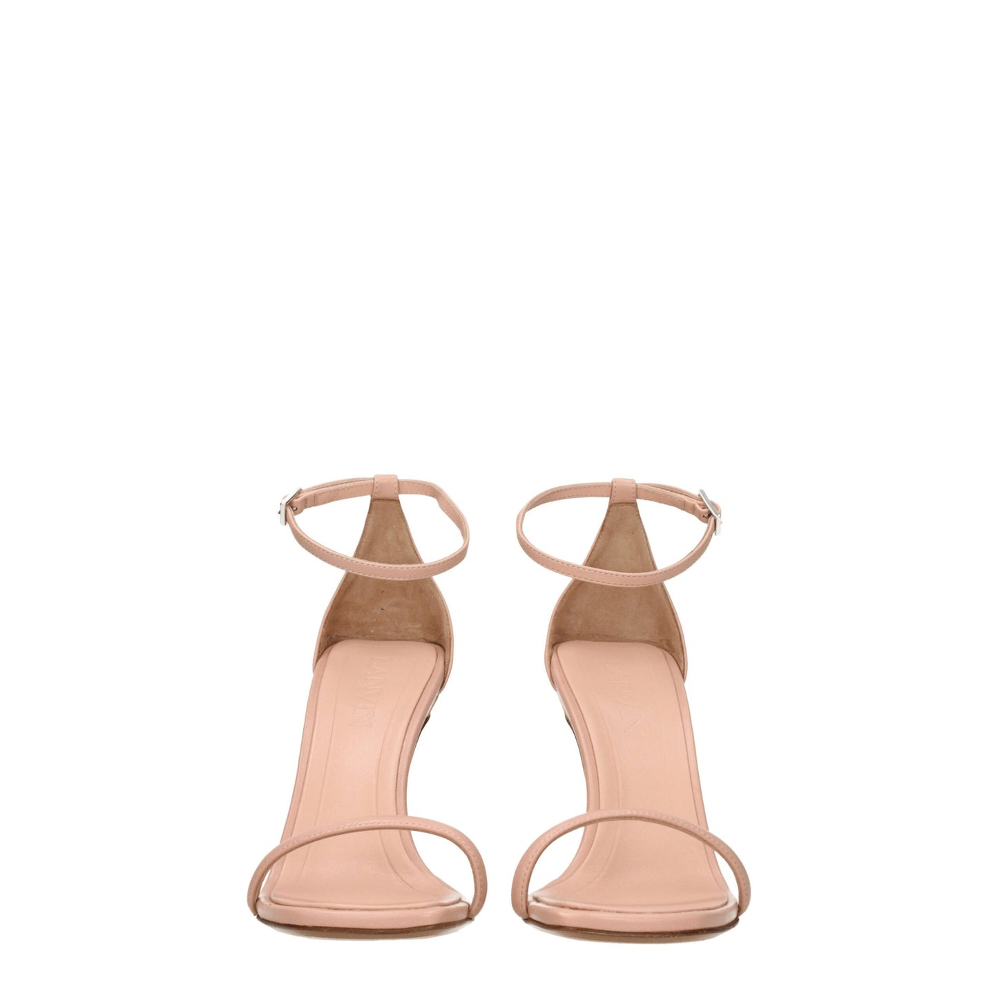 Lanvin Pink Leather Stiletto Heels Sandals