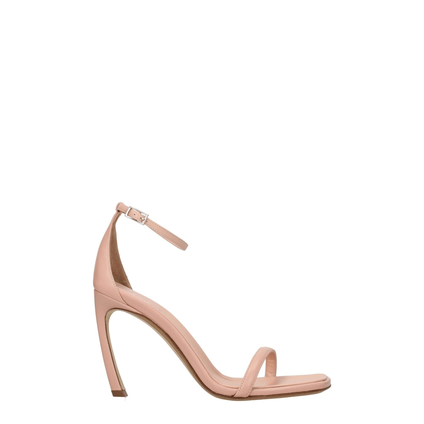 Lanvin Pink Leather Stiletto Heels Sandals
