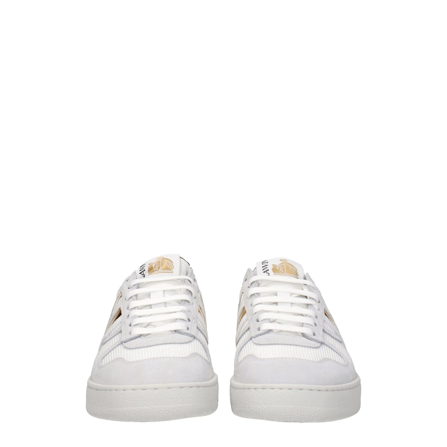 Lanvin White Fabric Low Tops
