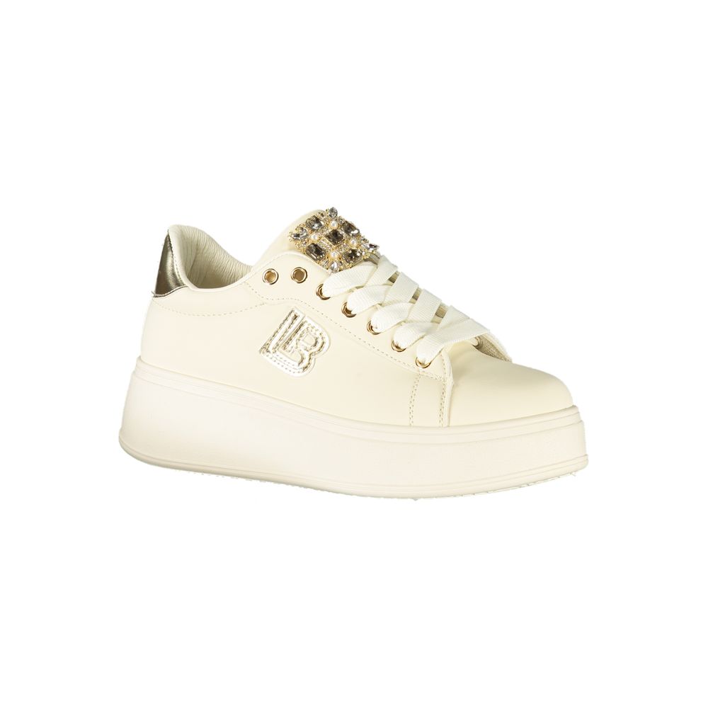 Laura Biagiotti Beige Polyester Sneakers