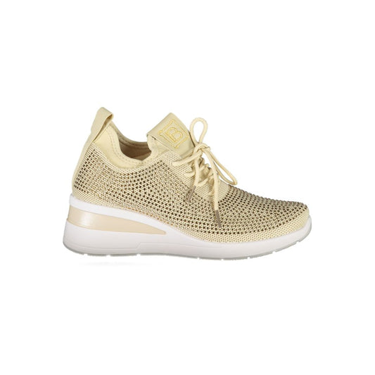 Laura Biagiotti Beige Polyester Women Sneakers