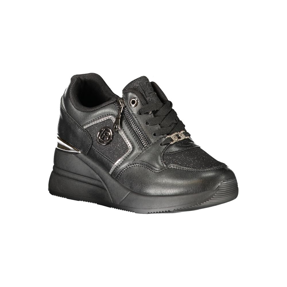 Laura Biagiotti Black Polyester Sneakers
