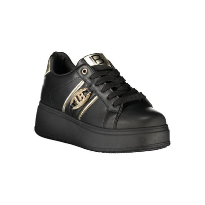 Laura Biagiotti Black Polyester Sneakers