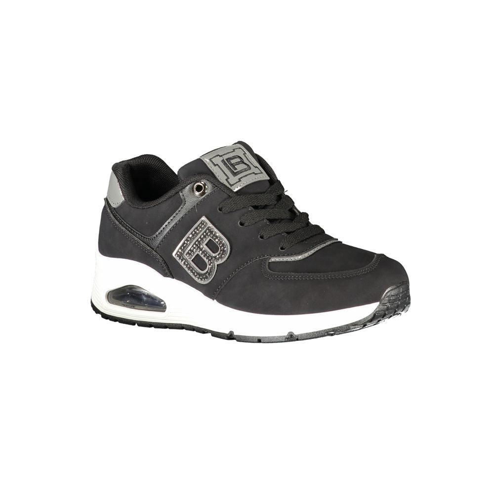 Laura Biagiotti Black Polyester Sneakers