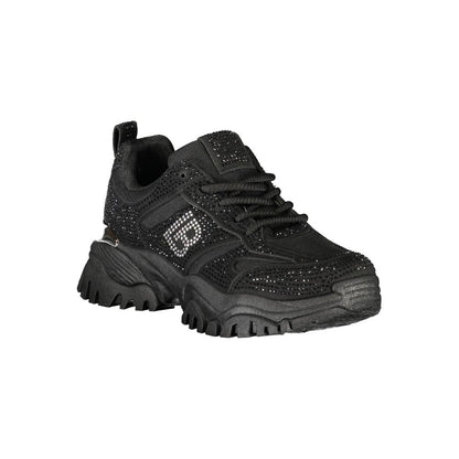 Laura Biagiotti Black Polyester Sneakers