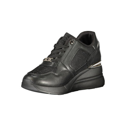 Laura Biagiotti Black Polyester Sneakers