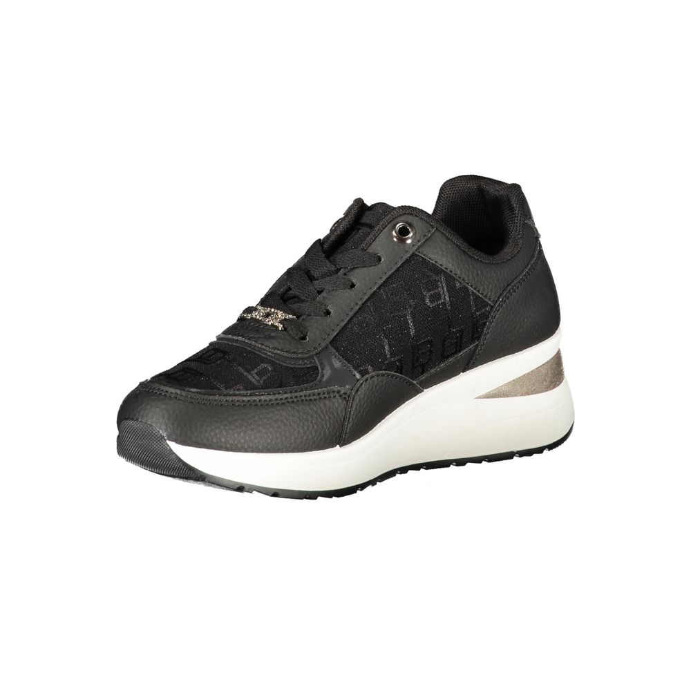 Laura Biagiotti Black Polyester Sneakers