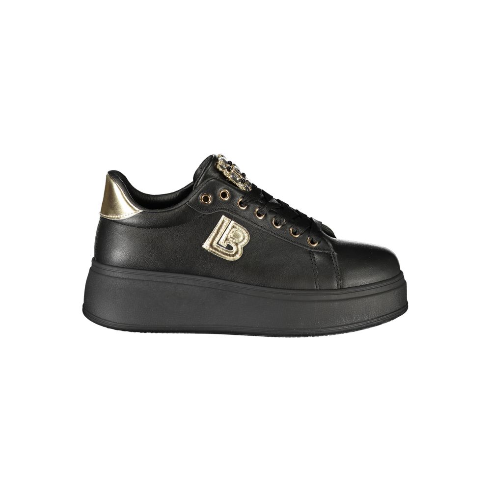 Laura Biagiotti Black Polyester Sneakers