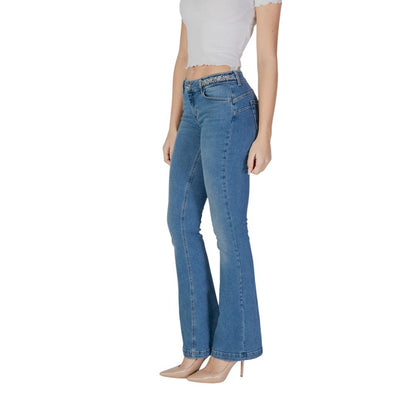 Liu Jo Light Blue Cotton Bootcut Jean