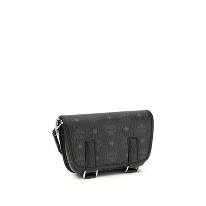 MCM Black Fabric Shoulder Bag