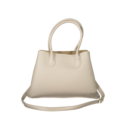 Mario Valentino Beige Polyethylene Women Handbag