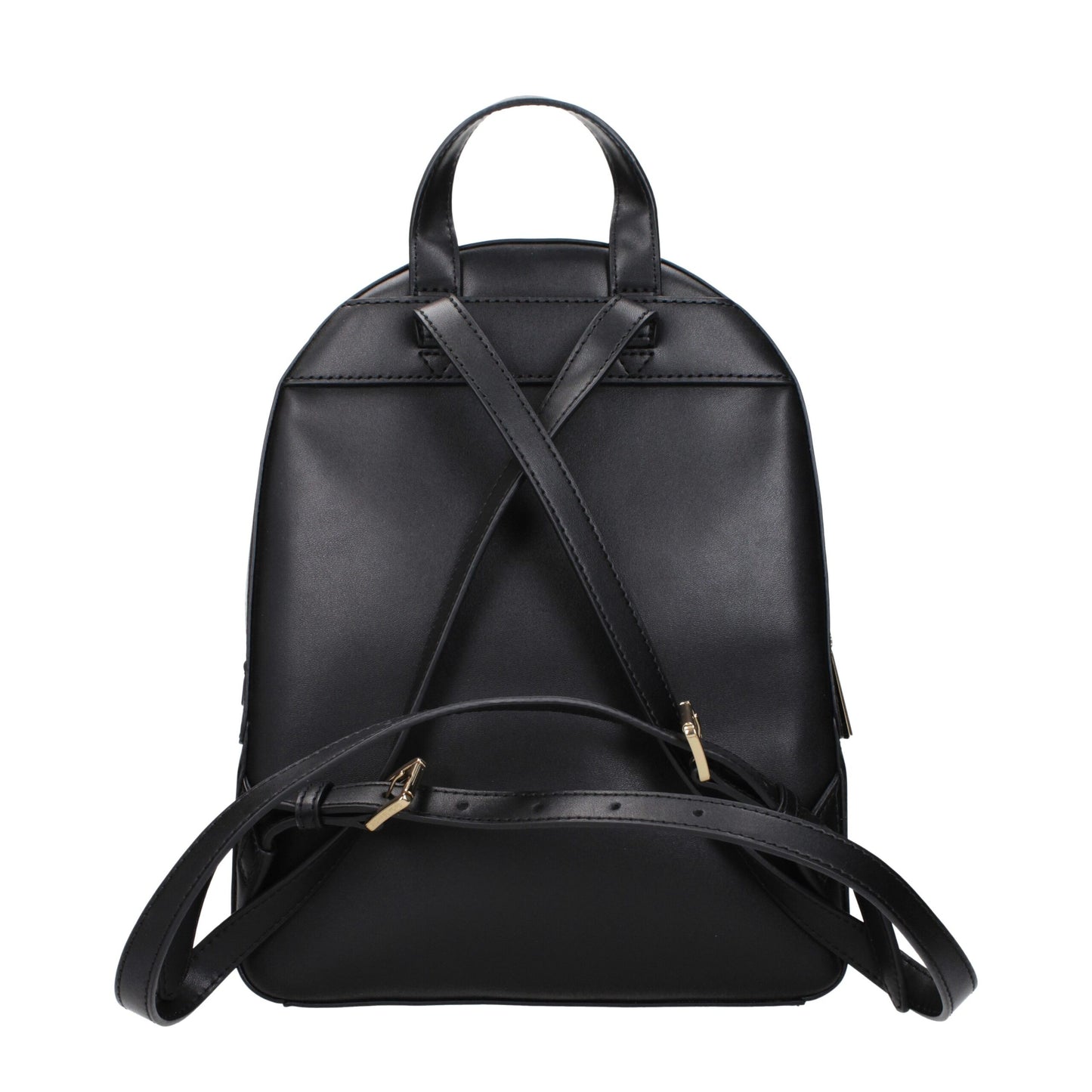 Michael Kors Black Leather Backpacks