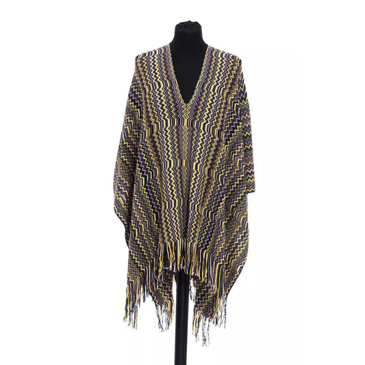 Missoni Multicolor Wool Women Poncho